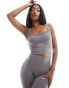 ASOS 4505 seamless vest with removable padding in grey