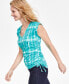 Women's Side-Tie V-Neck Top, Created for Macy's