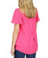 Women's Layered V-Neck Flutter-Sleeve Top