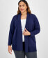 Plus Size Open-Front Cardigan Sweater, Created for Macy's