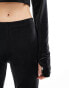 adidas Originals velvet flared trousers in black