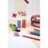 MILAN Display Box 16 Eraser With Pencil Sharpener Extension Ninjutsu Special Series Red