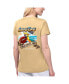 Women's Gold New Orleans Saints Game Time V-Neck T-shirt