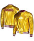 Men's Gold Washington Commanders Metallic Bomber Full-Snap Jacket