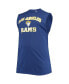 Men's Royal Los Angeles Rams Big and Tall Muscle Tank Top