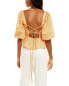 Hutch Peplum Top Women's Orange S