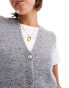 New Look button down vest in grey