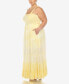 Plus Size Smocked Ruffle Maxi Dress