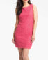 Adrianna Papell Women's Coral Boatneck Lace Sheath Cocktail Dress Sz. 4 $148