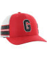 Men's Red Distressed Georgia Bulldogs Straight Eight Adjustable Trucker Hat