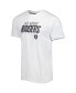 Комплект пижамы Concepts Sport Charcoal, White Las Vegas Raiders Downfield T-shirt and Shorts Sleep Set