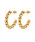 Gold Rope Hoop Earrings ; Perfect for Any