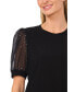 Women's Short Puff Sleeve Blouse