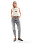 Pull&Bear Petite mom jean in grey