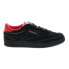 Reebok Club C Revenge Mens Black Suede Lace Up Lifestyle Sneakers Shoes