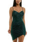 Juniors' Glitter Sweetheart Mini Dress