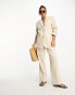 NA-KD co-ord oversized tailored blazer in beige