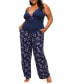 Plus Size Bryony Pajama Cami & Pants Set