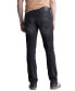 Men's Ash Slim-Fit Fleece Black Jeans in Sanded Wash