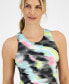 Women's Printed Shelf-Bra Tank Top, Created for Macy's