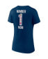 Women's Navy Chicago Bears Team Mother's Day V-Neck T-shirt