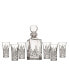 Dublin Crystal 7 Piece Spirits Decanter & Shot Glass Set