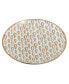 Mosaic Gold- Silver Tone Canape Plates Set of 6