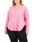 Plus Size Essentials Long Sleeve T-Shirt, Created for Macy's