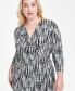 Plus Size Signature 3/4-Sleeve Wrap Dress