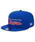 Men's Royal Philadelphia 76ers Evergreen Script Side Patch 9FIFTY Snapback Hat