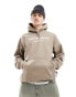 Vans sport loose fit fleece hoodie in taupe