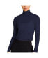 Regular Size Adult Women Washable Cashmere Turtleneck Long Sleeve T-Shirt