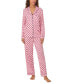 Women's 2-Pc. Printed Long-Sleeve Pajamas Set