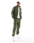 Sixth June co-ord nylon track jacket in khaki