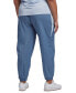 Plus Size Pull-On Logo Woven Track Pants