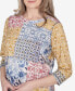 Petite Scottsdale Abstract Patchwork Printed Top