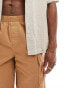 ASOS DESIGN cargo short in tobacco