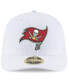 Men's White Tampa Bay Buccaneers Team Logo Omaha Low Profile 59FIFTY Fitted Hat