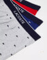 Lacoste graphics 3 pack trunks in multi