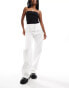 Kyo The Brand extreme frayed mid rise jeans in white