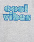 Kid Cool Vibes Long-Sleeve Tee - Grey S