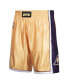 Men's Kobe Bryant Gold-Tone and Purple Los Angeles Lakers Authentic Reversible Shorts