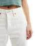 Levi's 501 crop straight fit jean in white