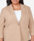 Plus Size Classic Fit Blazer Jacket