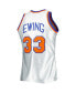 Men's Patrick Ewing Platinum New York Knicks 1985-86 Hardwood Classics 75th Anniversary Swingman Jersey