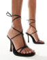 ASOS DESIGN Nutmeg strappy heeled sandals in black