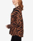 Petite Bold Animal Print Shacket Jacket