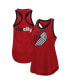 Women's Red Portland Trail Blazers Showdown Scoop-Neck Racerback Tank Top