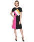 Women's Colorblocked A-Line Dress