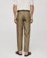 Men's Drawstring Detail Striped Pants